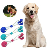 Pet Dogs Bite Toy Pets Tooth Cleaning Toys With Suction Cup Dog Tug Toy Rope Ball Chewing Molar Toys Pets Supplies