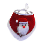 Pet Christmas Scarf Dog Cat Santa Claus Triangle Bibs Christmas Pet Costume Accessories