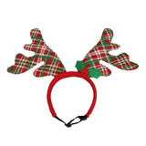 Fashion Dog Accessories Pet Christmas Antlers Headband Dogs Cats Adjustable Hat Cosplay Party Gift Pet Products Dog Supplies