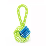 Transer Pet Supply Dog Toys Dogs Chew Teeth Clean Outdoor Traning Fun Playing Green Rope Ball Toy For Large Small Dog