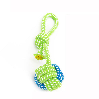 Transer Pet Supply Dog Toys Dogs Chew Teeth Clean Outdoor Traning Fun Playing Green Rope Ball Toy For Large Small Dog
