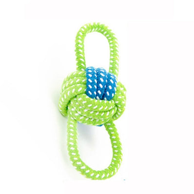 Transer Pet Supply Dog Toys Dogs Chew Teeth Clean Outdoor Traning Fun Playing Green Rope Ball Toy For Large Small Dog