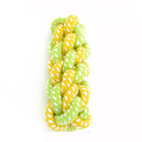 Transer Pet Supply Dog Toys Dogs Chew Teeth Clean Outdoor Traning Fun Playing Green Rope Ball Toy For Large Small Dog
