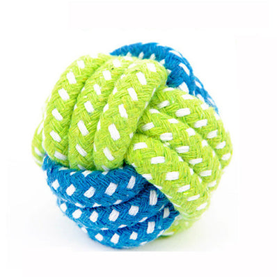 Transer Pet Supply Dog Toys Dogs Chew Teeth Clean Outdoor Traning Fun Playing Green Rope Ball Toy For Large Small Dog